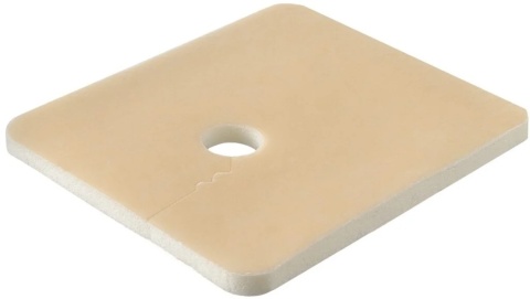 Kompres tracheostomijny gąbkowy 8x9 z nacięciem "O" - podkład gąbkowy